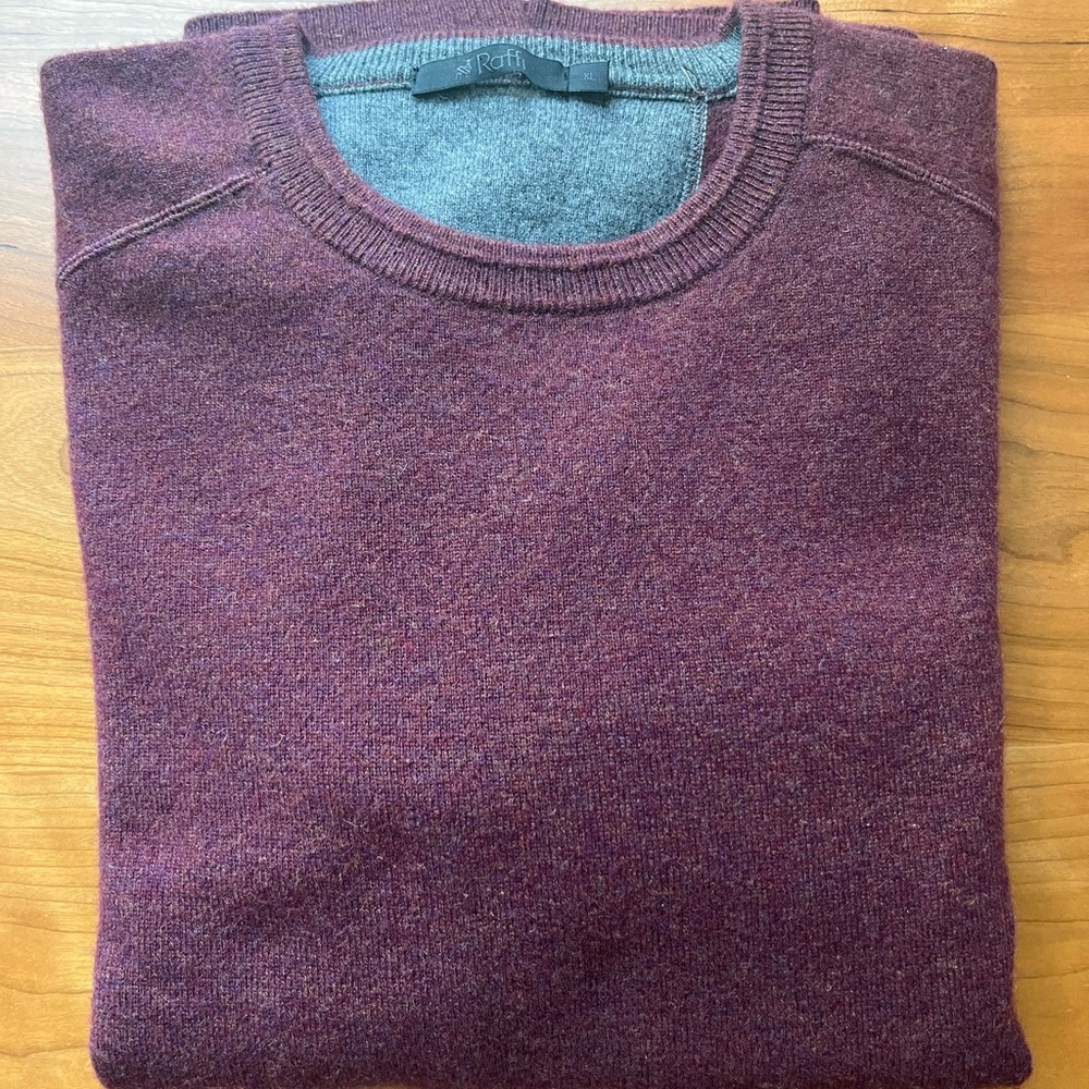 Raffi Men’s 100% Cashmere Crewneck Sweater